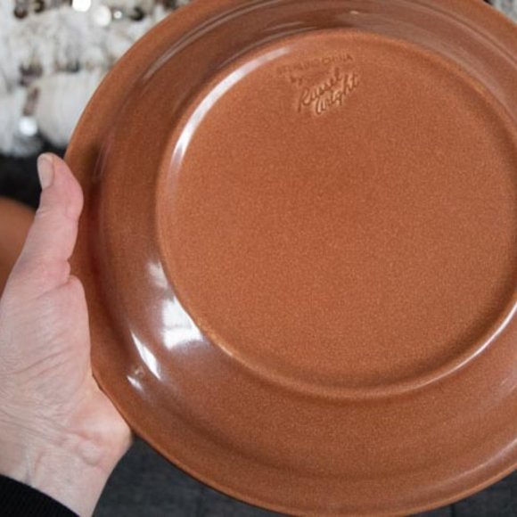 MCM Sterling China by Russel Wright Ripe Apricot Color One 10" Dinner Plate - Picture 9 of 16